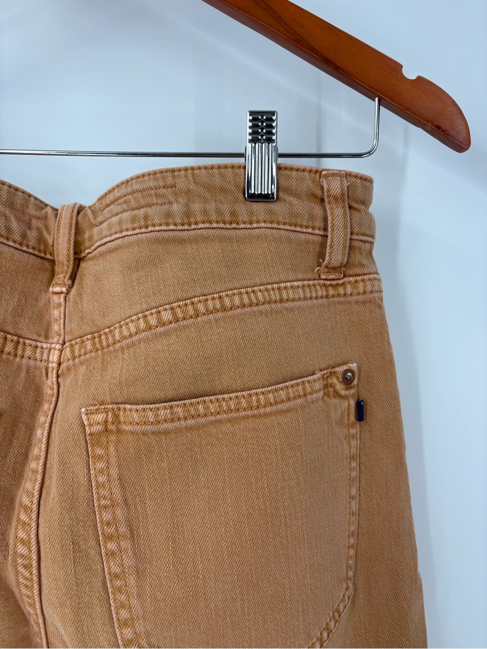 Pilcro Anthropologie The Breaker High Rise Barrel Brown Tan Cropped Size 26 - Picture 10 of 16